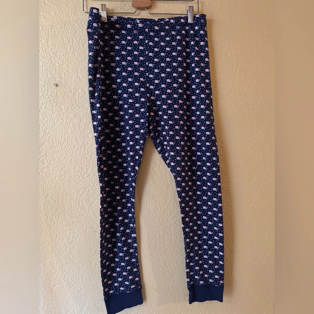 Vineyard Vines Navy and White Patterned Leggings - Picture 2 of 6